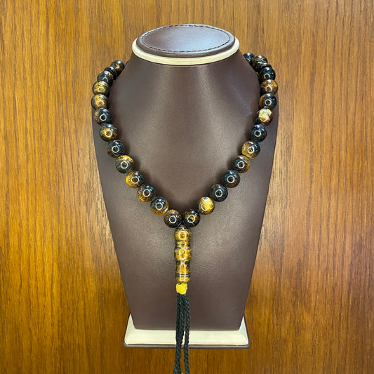 Golden-Black Coral Rosary
