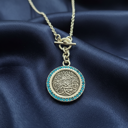 Turquoise Coin Close-up