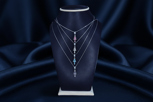 Ankh Necklace with Stand Matching Background