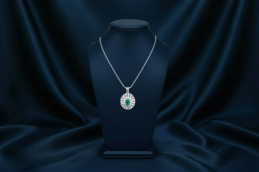 Emerald Rays Pendant - Exact Original Composited