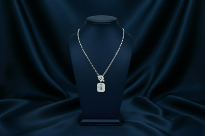 Eternal Aquamarine Necklace on Template