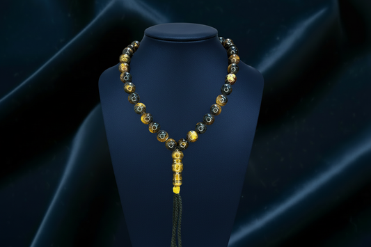 Golden-Black Coral Rosary