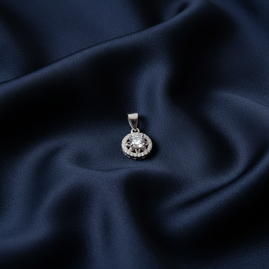 Filigree Halo Pendant close-up
