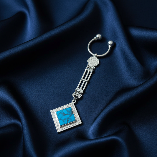Keychain Turquoise Side