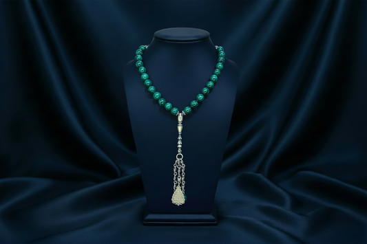 Malachite Rosary on Template