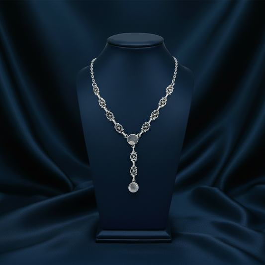Medallion Y-Drop Necklace
