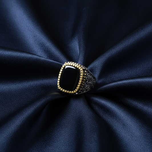 Men's Black Onyx Ring