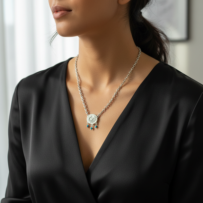 حب Necklace - Fresh Model Shot