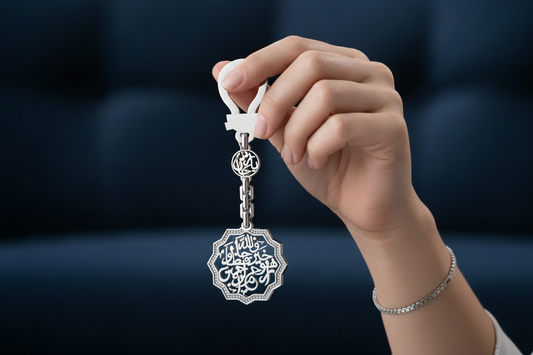 Original Keychain in Model's Hand No Keys