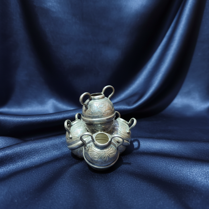 Stacked Silver Jars — Original Product
