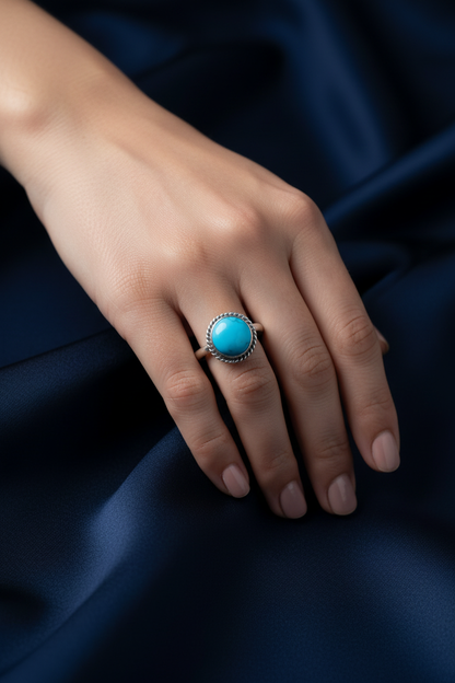 Turquoise Ring - On Model